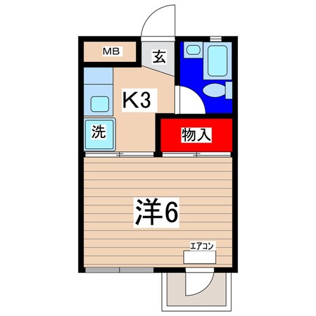 あんずマンション（会瀬町）の物件間取画像